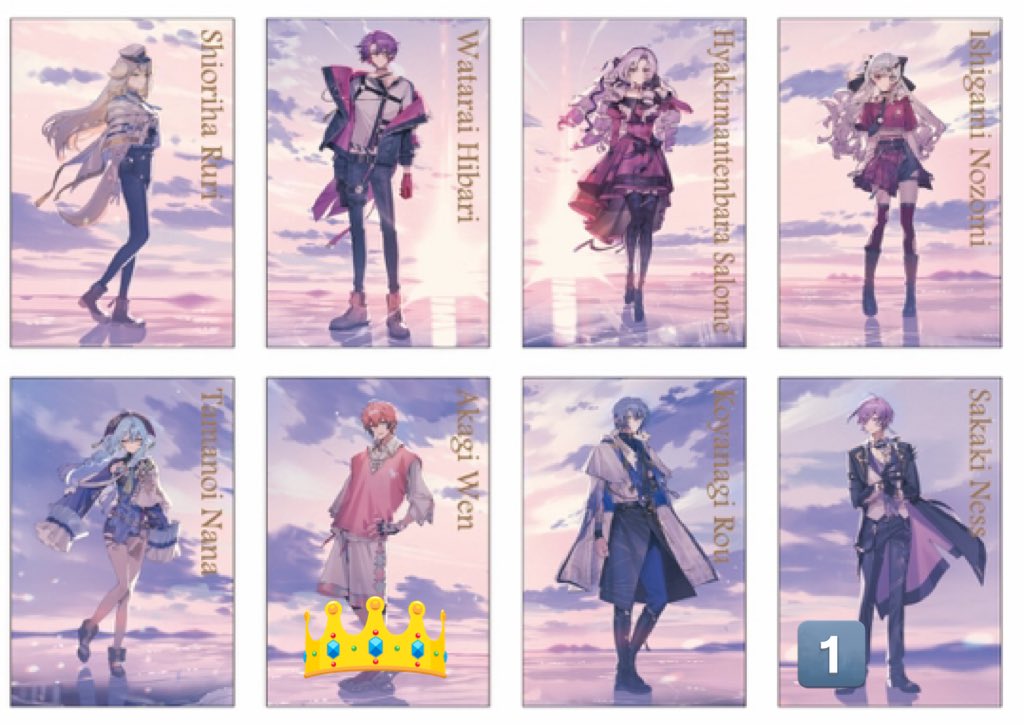 【交換】にじさんじ まねきねこ VOLTACTION×3SKM FUSION LIVE IMPACT COUNTDOWN LIVE CROSSING TONES

譲：画像1.2.3枚目（数字）

求：画像1.2.3枚目（👑＞💖＞💕）

都内手渡し＞郵送
複数纏めての方、👑含む方のみ
全て決めたいためお時間いただきます
検索からでもお気軽にお声掛けください！