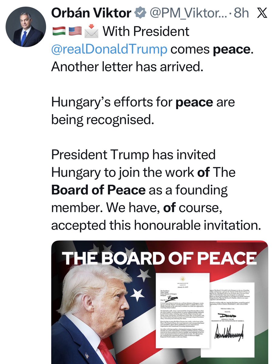 Georg_Pazderski's tweet image. TRUMP gründet einen „Friedensrat“, aber Deutschland wird nicht einmal gefragt, ob es teilnehmen will.

Dafür aber UNGARN, TÜRKEI, ÄGYPTEN …

Die nächste Ohrfeige für MERZ❗️