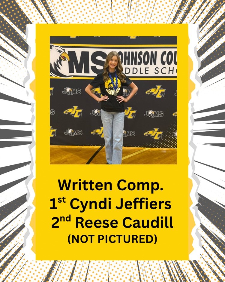 JCMS Academic Team and individual results!! We are so proud of this hard working group of individuals!!