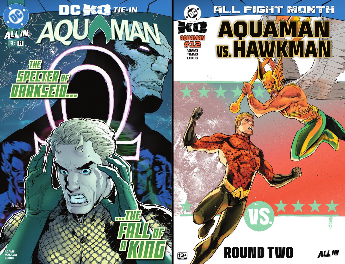 The K.O. Effect: As we warned they were likely to -- AQUAMAN #11 and #12 have sold out and are going to second prints!