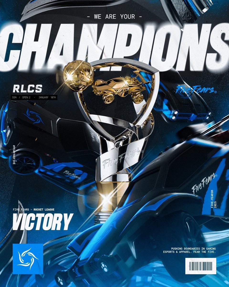 FiveFears's tweet image. 🏆 SSA OPEN 2 CHAMPIONS 

Fear the f*kn five.