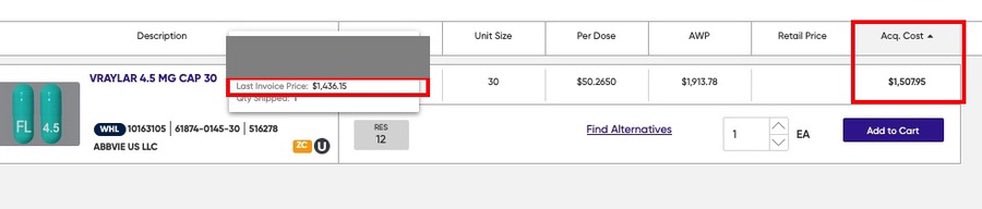 PBM Mafia Life Happy New Year Edition 

<a href="/abbvie/">AbbVie</a> medication Vraylar
2025 cost $1,436
2025 reimbursement $1,453
2025 dispensing fee $0.10
2025 net profit $16.88

Advocates pushed for $11.50 dispensing fee. PBM said, no problem 

2026 cost $1,507
2026 reimbursement $1,466
2026