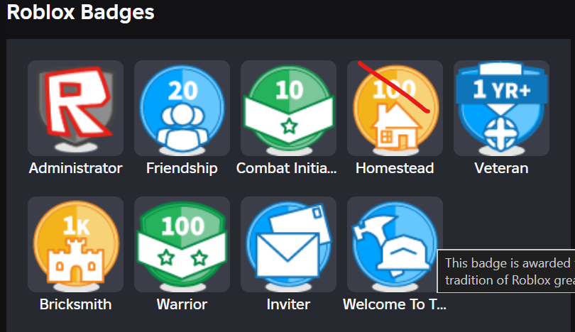 aguaasada's tweet photo. Visual bug? The Administrator badge is showing the classic Roblox logo (2014–2017).
Seems like a leftover asset, possibly from when a site admin was updating assets and this one got missed.
#Roblox #OldRoblox #ClassicRoblox #RobloxBadges #RobloxBug #RobloxHistory #RobloxAssets https://t.co/dttyLOYvjN