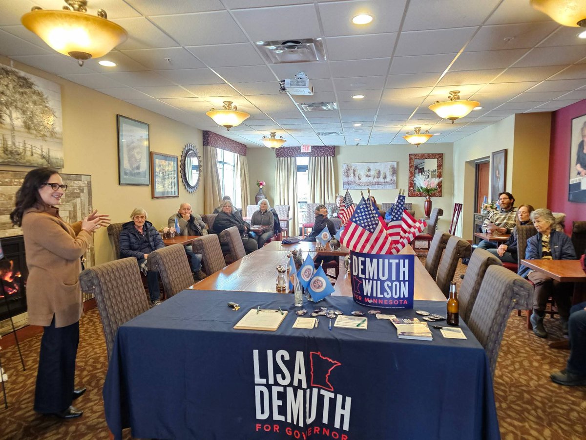LisaDemuthMN's tweet photo. I had an amazing time connecting with Minnesotans in the North Country this weekend. 

From Esko, to Duluth, and Virginia to Grand Rapids -- people across our beautiful state are fired up to help me make a change in the governor's office, no matter what the temperature is outside. 

Thank you to all the patriots who offered wisdom, feedback and encouragement this weekend as our campaign continues to fight for a stronger, better Minnesota.