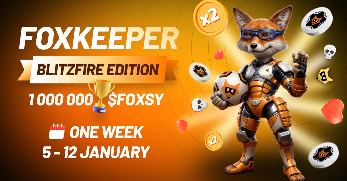Hello #foxfrens 💙🦊💙, the FoxKeeper: Blitzfire Edition final leaderboard is now LIVE! 📊⚡

<a href="/PulsarMvX/">ᕈulsar on MultiversX</a> send 1000 $FOXSY to 100 reactions

💥 What a sprint!
+64k games played and +19M points scored in just 7 days. Pure intensity from start to finish. Absolute madness for our