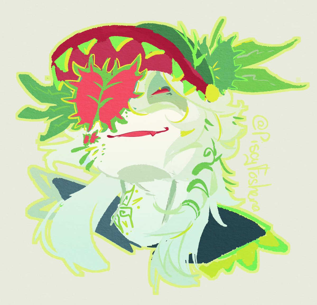 PiscyFosheria's tweet photo. doodle the plant guy from uhhh uhhh uhhh #blocktale i think 
maybe #grieferblocktales https://t.co/l2xBoeRoX5