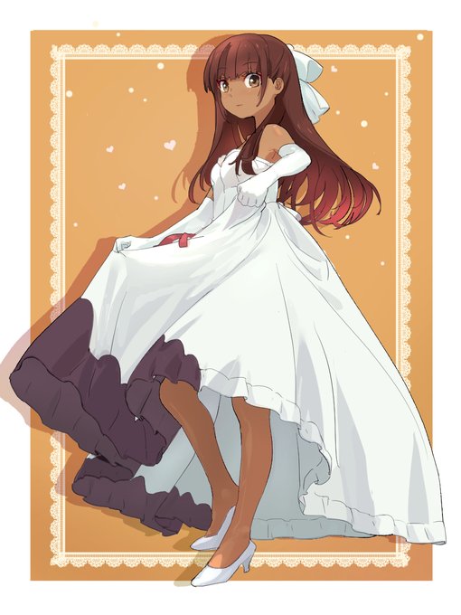 #strangefake
#ティーネ・チェルク
白のドレスに褐色のお肌がよく似合う ティーネちゃんかわいい! 