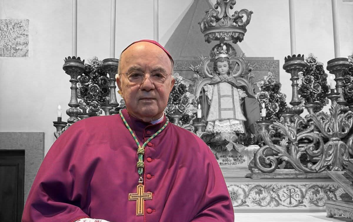 itsmeback_'s tweet image. Mons. Viganò @CarloMVigano:
«l’Unione Europea va rasa
al suolo»

L’arcivescovo Viganò sostiene che l’Unione Europea è controllata da un’élite globalista intenta a distruggere l’agricoltura e la sovranità alimentare europea, soprattutto tramite l’accordo #Mercosur. Secondo lui,…