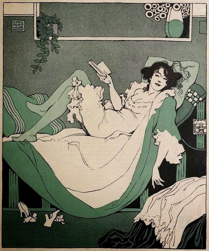 rumasnet's tweet image. Woman Reading - Karl Alexander Wilke (1912)