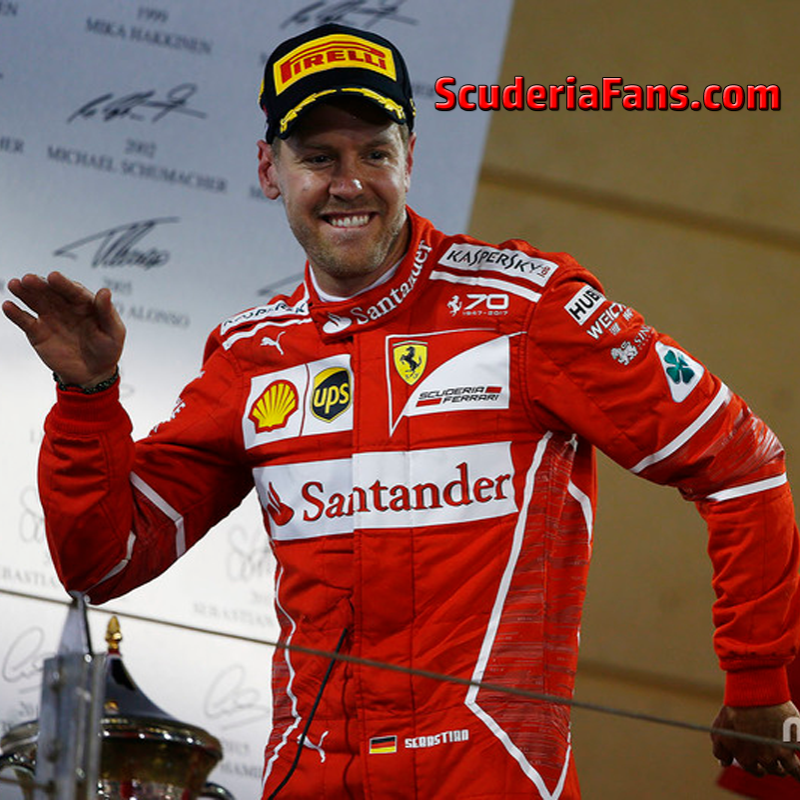 ScuderiaFansF1's tweet photo. #OnThisDay in 2017, Seb won the #BahrainGP for Ferrari 🏎 and that iconic dance made its debut 🕺 Video ➡️ https://t.co/NhlEbv9VFy ⬅️

#ScuderiaFans #ForzaFerrari #essereFerrari 🔴 #F1 #Seb5 https://t.co/MSCGdmb0nL