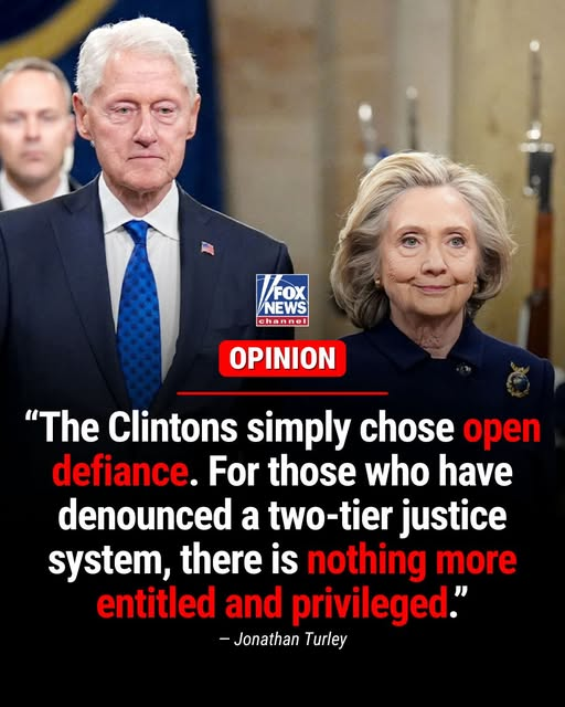 PACA458's tweet image. Jonathan Turley writes why Bill/Hillary Clintons' defiance of Congress is a legal blunder, could lead to severe consequences.
"They are..asserting type of de facto Clinton immunity that could leave even a sympathetic federal district court judge with no real alternative 2 trial"