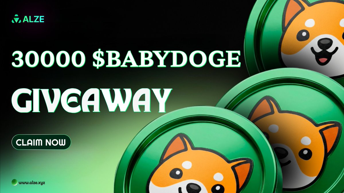 30000  $BABYDOGE GIVEAWAY! 🐶🔥

🔁RT &amp; Comment Wallet Address⬇️