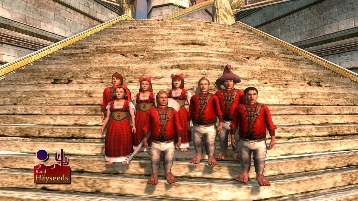 The Hayseeds are doing am image change.  We decided it was time to dress up the band with a little more color.  Here's the new threads.  We'll be showing up tomorrow night at the round-robin at The Prancing Pony and no one will recognize us. See y'all soon. <a href="/lotro/">LOTRO</a> <a href="/lotrofamily/">LOTRO Family</a>