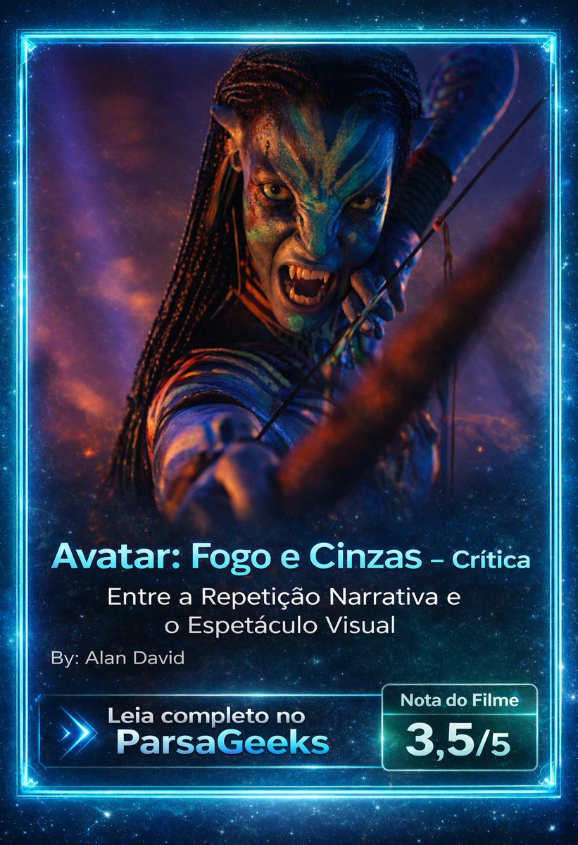 Avatar: Fogo e Cinzas já passou de 1 bilhão de dólares em arrecadação mundial nos cinemas pela <a href="/DisneyStudios/">Walt Disney Studios</a>.🎬

Tem crítica no ParsaGeeks do longa⬇️
parsageeks.com.br/2026/01/critic…

#Avatar #AvatarFireAndAshTH #CinemaUpdate #CriticalRole #ULTIMAHORA