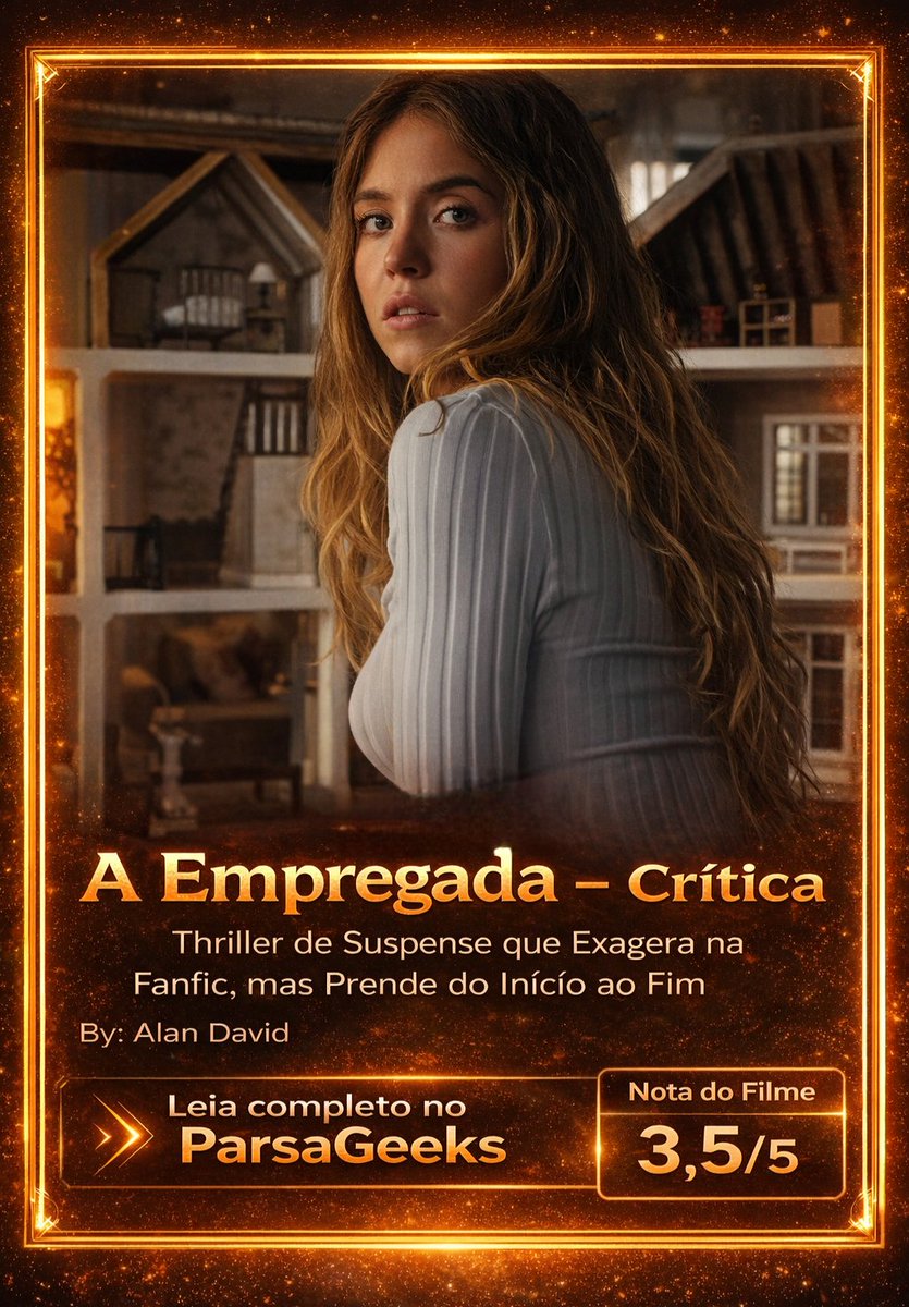 A Emprega com Sydney Sweeney e Amanda Seyfried está em cartaz nos cinemas pela <a href="/ParisFilmes/">Paris Filmes</a>.🎬

Tem crítica no ParsaGeeks desse bom filme⬇️
parsageeks.com.br/2026/01/a-empr…

#TheHousemaid #aempregada #CriticalRole #CinemaUpdate #SydneySweeney #amandaseyfried #ULTIMAHORA