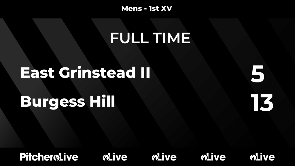BurgessHillRFC's tweet photo. FULL TIME: East Grinstead II 5 - 13 Burgess Hill
#EASBUR #Pitchero
https://t.co/82iB5swXz2 https://t.co/WDW74mtvS3