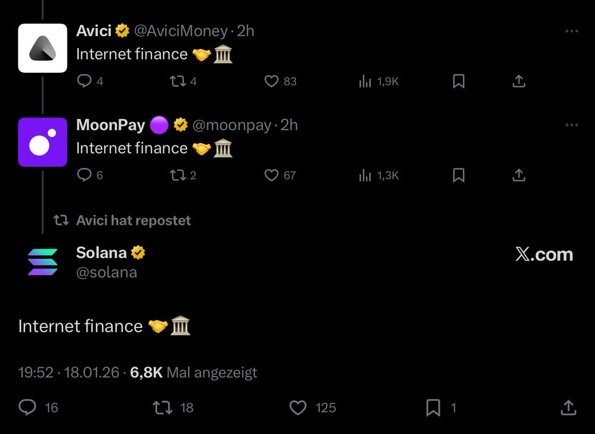 CryptoDegenDE's tweet photo. Internet finance 🤝🏛️

$AVICI https://t.co/X8t10FZgNy