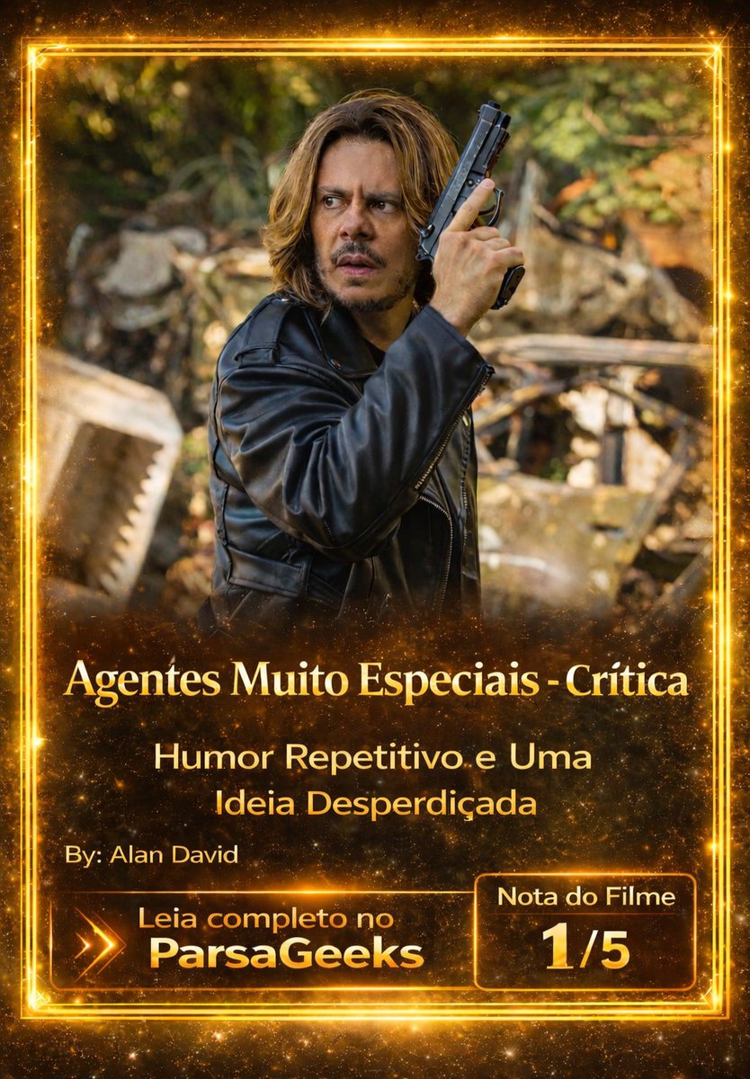 Agentes Muito Especiais está em cartaz nos cinemas pela Downtown Filmes.🎬

Tem crítica do filme no ParsaGeeks naquele que já abre como forte candidato a pior filme nacional do ano⬇️
parsageeks.com.br/2026/01/agente…

#CriticalRole #comedy #ULTIMAHORA