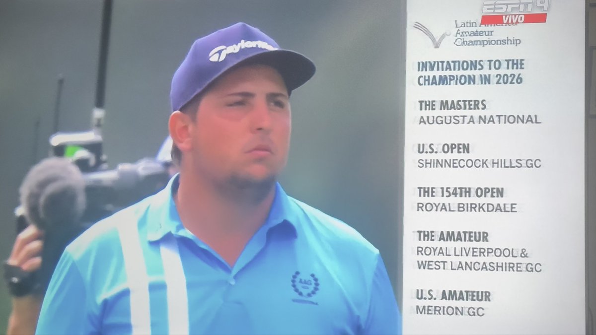 mbergero's tweet image. En una definición para el infarto, con dos hoyos de desempate, el cordobés Mateo Pulcini  acaba de ganar el Latin América Amateur Championship. Gran victoria en Lima, Perú. El riocuartense se ganó el pasaporte para jugar en este 2026 tres de los cuatro torneos grandes: el Masters…