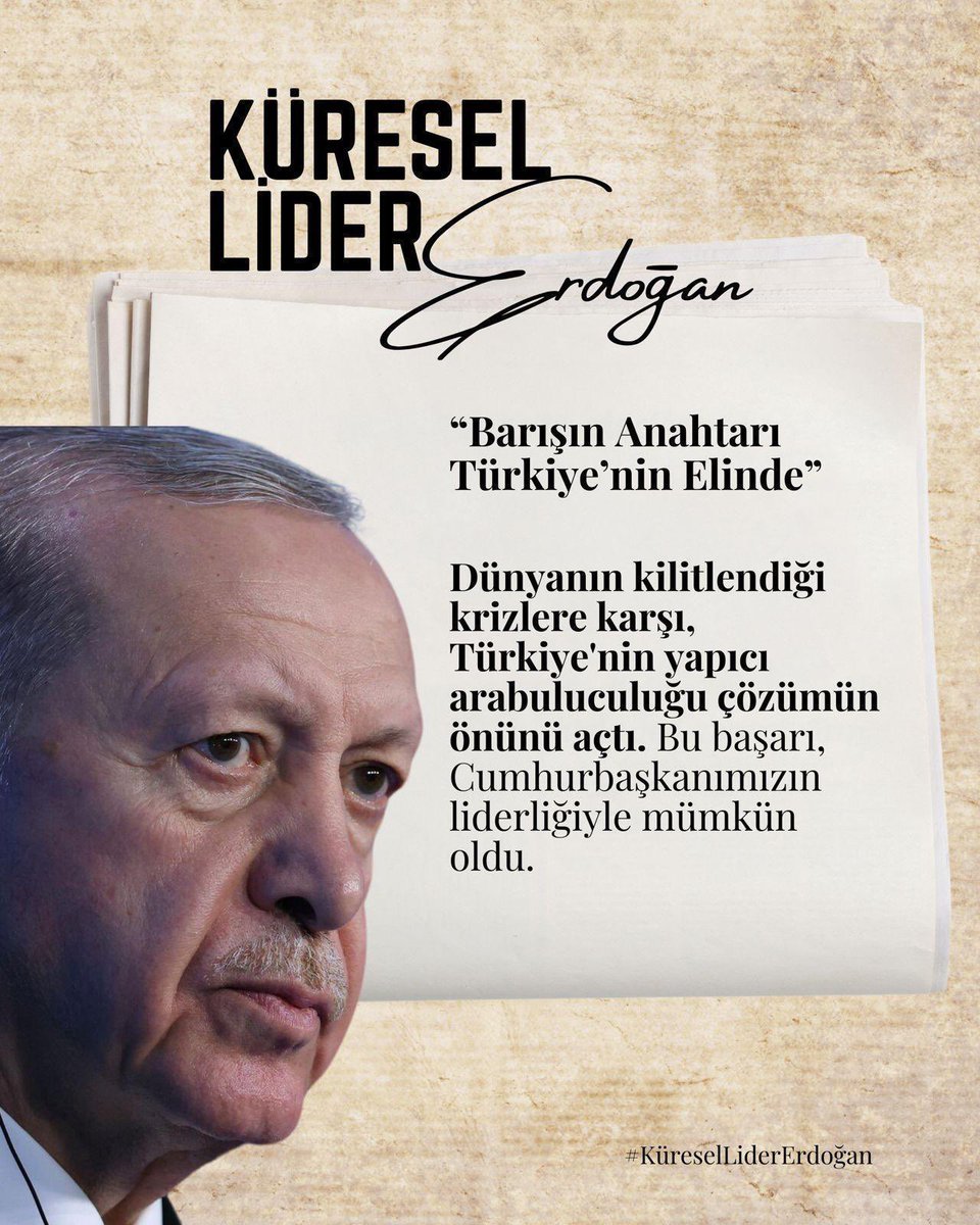 Cumhurbaşkanımız Sayın <a href="/RTErdogan/">Recep Tayyip Erdoğan</a> ile izleyen değil yön veren ülke Türkiye 🇹🇷 

#KüreselLiderErdoğan