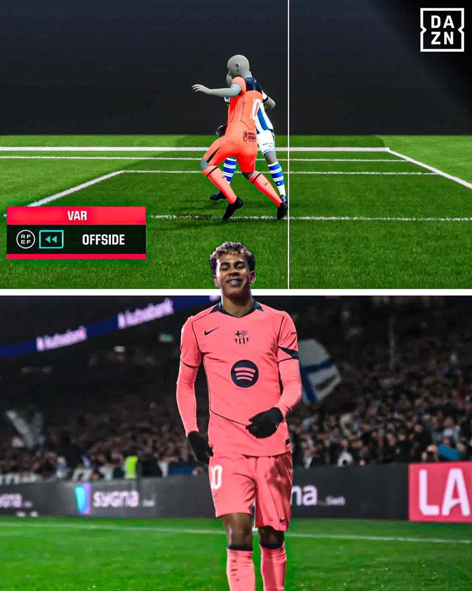 Gól Lamina Yamala byl po zásahu VARu odvolán kvůli ofsajdu ❌⚽️ Neměl by se už podobným mikrosituacím ve fotbale nastavit jiný metr? 🤔
