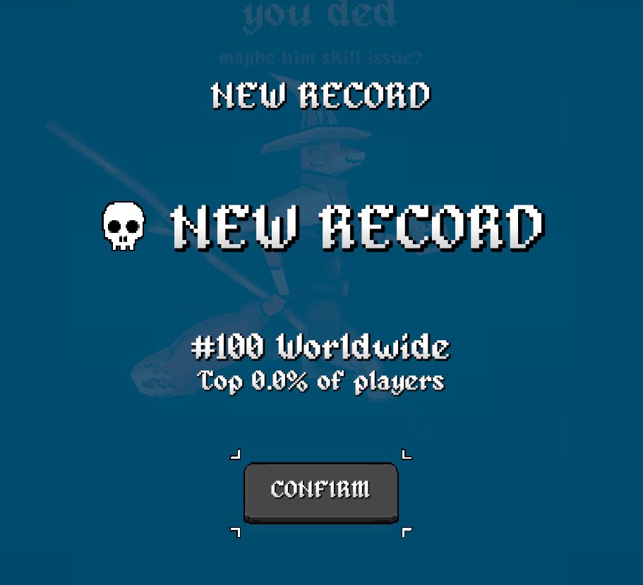 This is probably the highest I'll ever rank in MegaBonk. As soon as I went back to the main screen, it was already at 107.