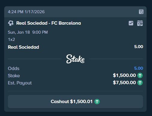 iOS_Mikey's tweet image. Do I win this ? Up 1-0 Barcelona