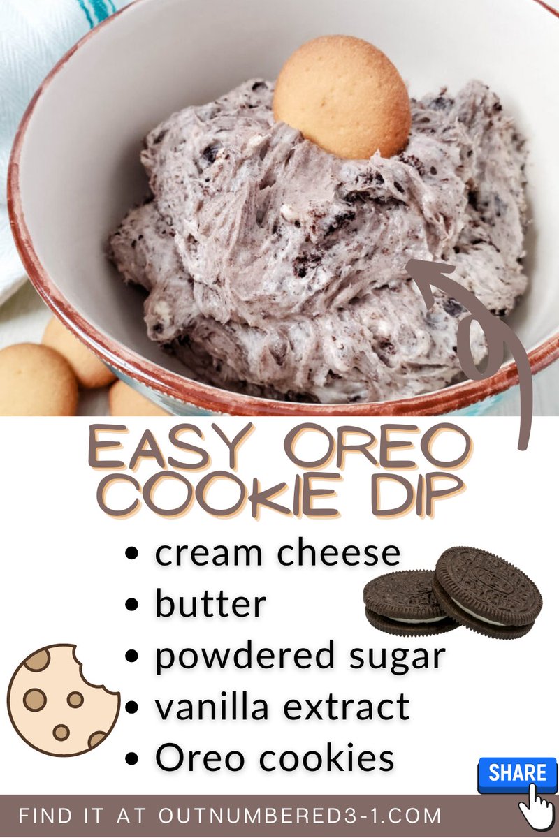 Easy Oreo Cookie Diphttps://outnumbered3-1.com/2021/04/easy-oreo-cookie-dip