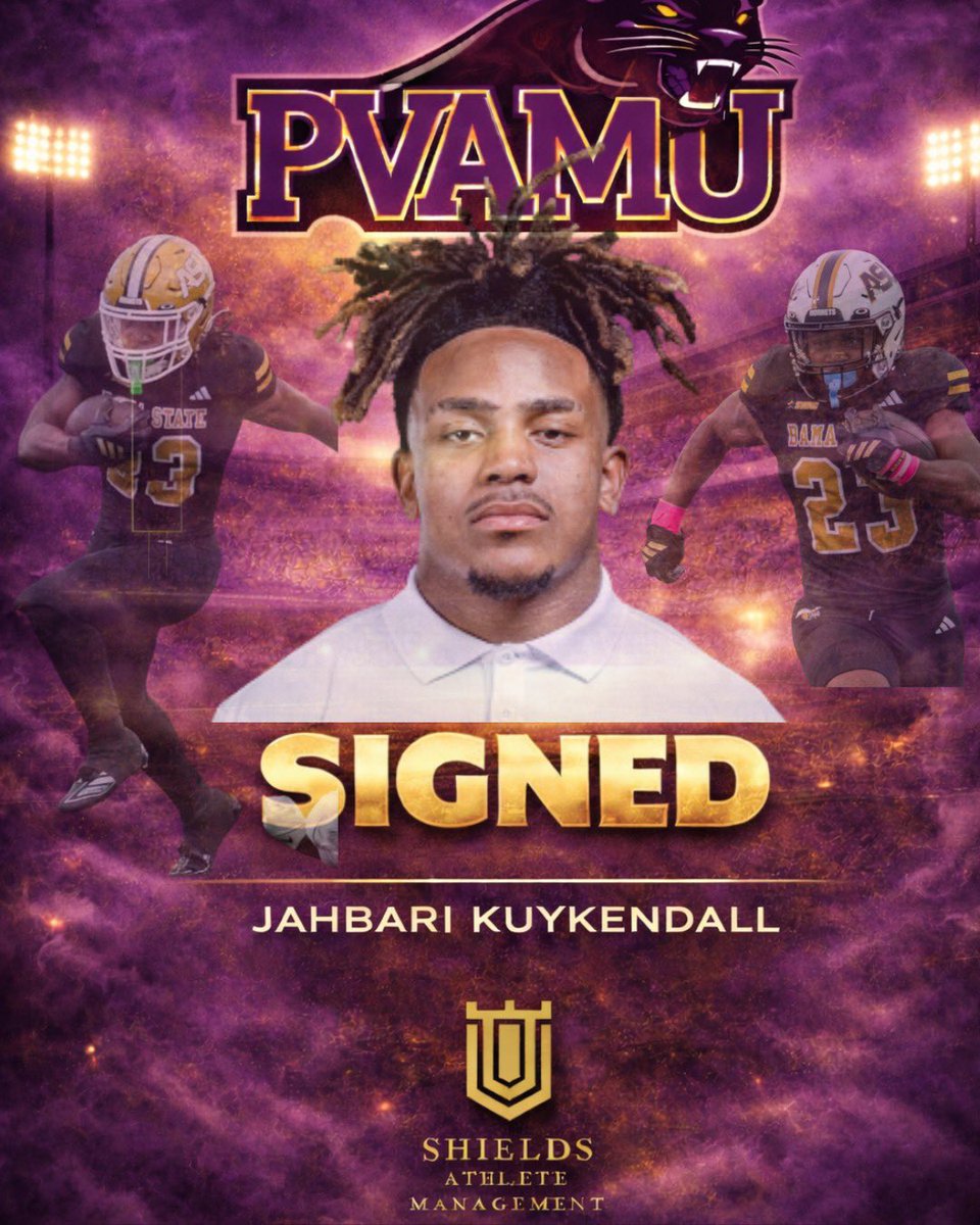 KuykendallJb's tweet image. GODS PLAN🙏🏾💜💛 @coachfedd @coachjack212 @CoachTMoore3 @agentjshields #PVAMU