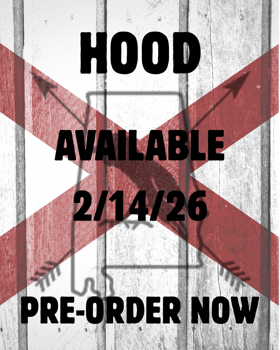 Real_TRogers's tweet photo. My debut novel HOOD is now available for pre-order. Dropping 2/14/26. Support a debut, self-published author.

🏹21st century re-telling of the Robin Hood legend
🏹Southern Gothic edge
🏹First in a series https://t.co/DfnipUeRgS