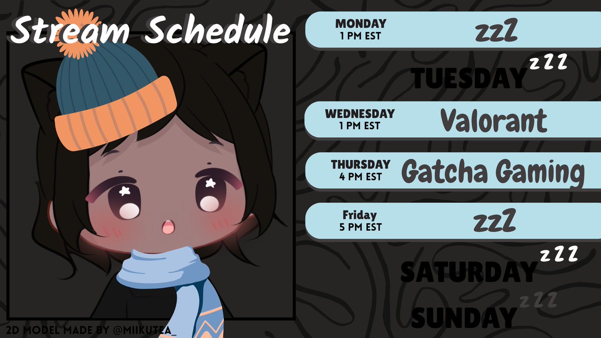 eepster is back with a strim sched for this week, I hope to see you all there! 💜