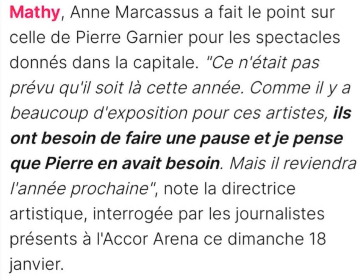 nickystarr75's tweet image. PGM pas présent aux enfoirés c’était prévu depuis le début - du coup qu’il continue de  bien profiter de son repos mn baby « ces artistes ont besoin de faire une pause et je pense que Pierre en avait besoin »
