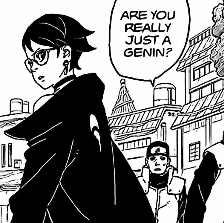 "Are you really just a Genin?" 

#Sarada #BorutoTwoBlueVortex