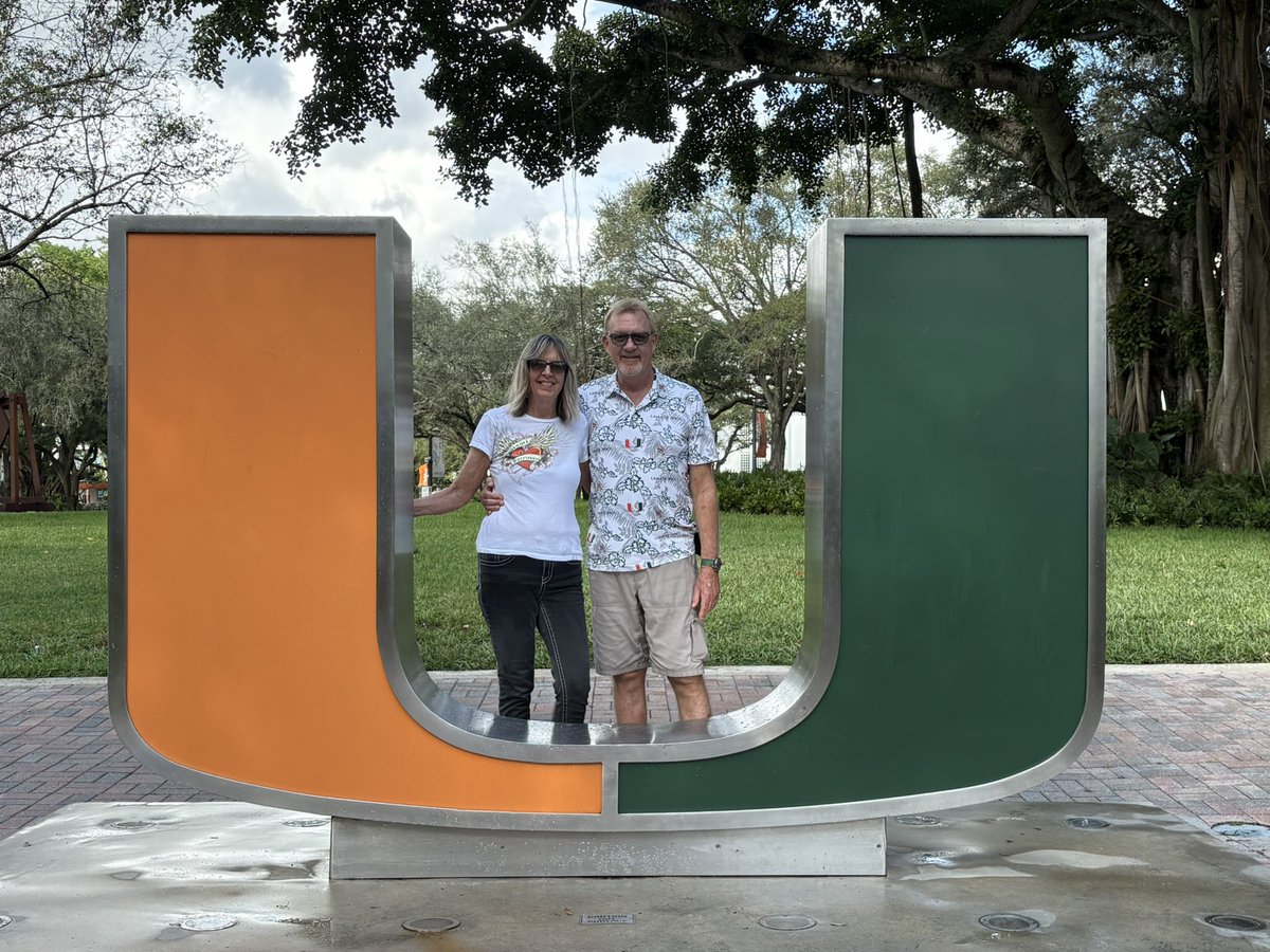 drewjfreeman's tweet photo. Back on Campus at the U #GoCanes #BeatIndiana https://t.co/lLVxc73Iv3