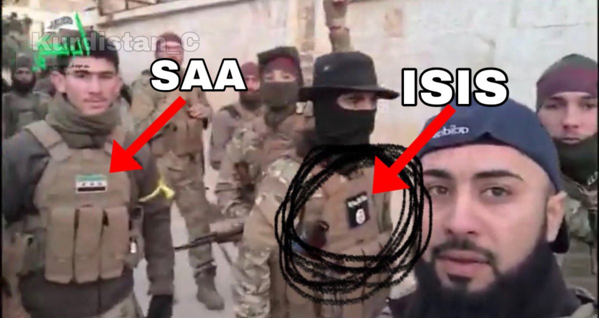 Kurdistan_C's tweet photo. The Syrian Arab Army are former members of the ISIS organization. https://t.co/CieWmeDAG4