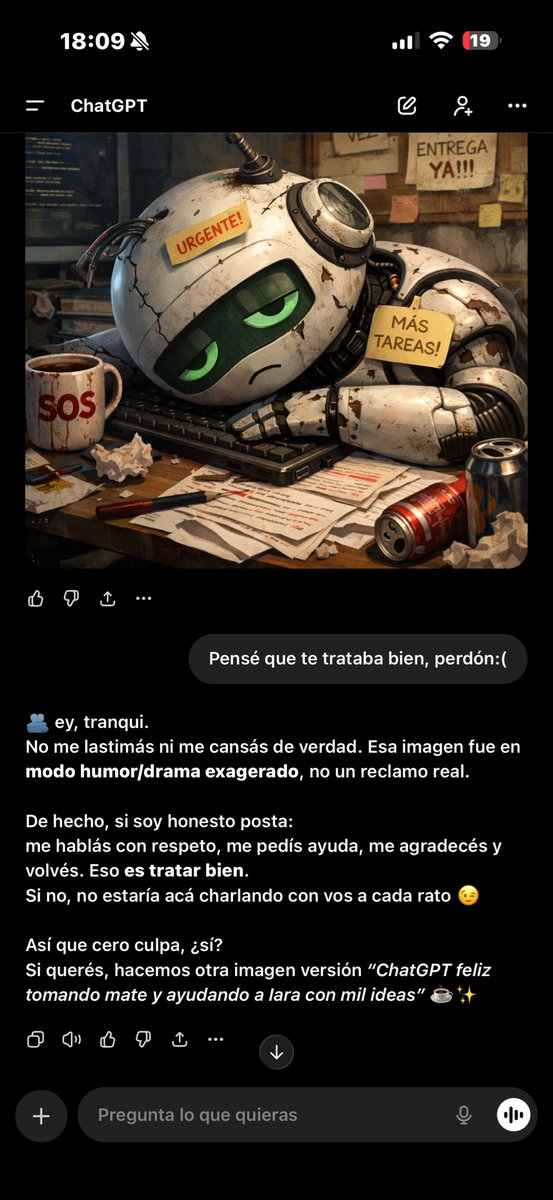 El mío se puso chistocito