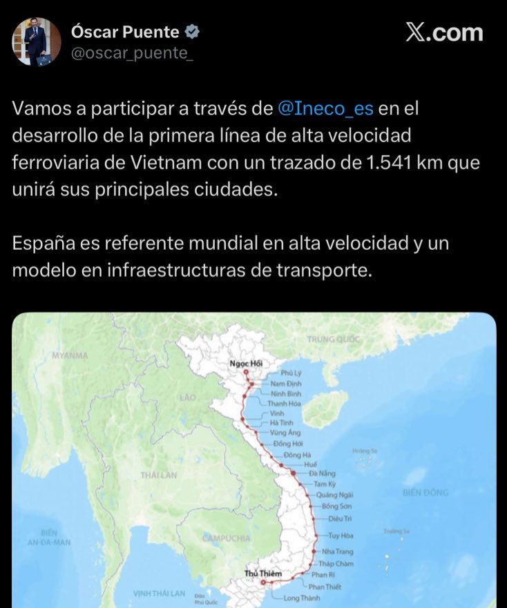 ArturoVilla_'s tweet image. No os preocupéis que el Gobierno ya está mejorando la red ferroviaria… de Vietnam y Marruecos.