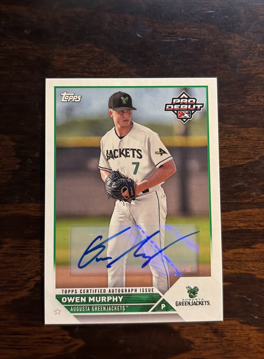 OWEN MURPHY TOPPS 2023 自筆サイン auto /49シリ OWEN MURPHY TOPPS