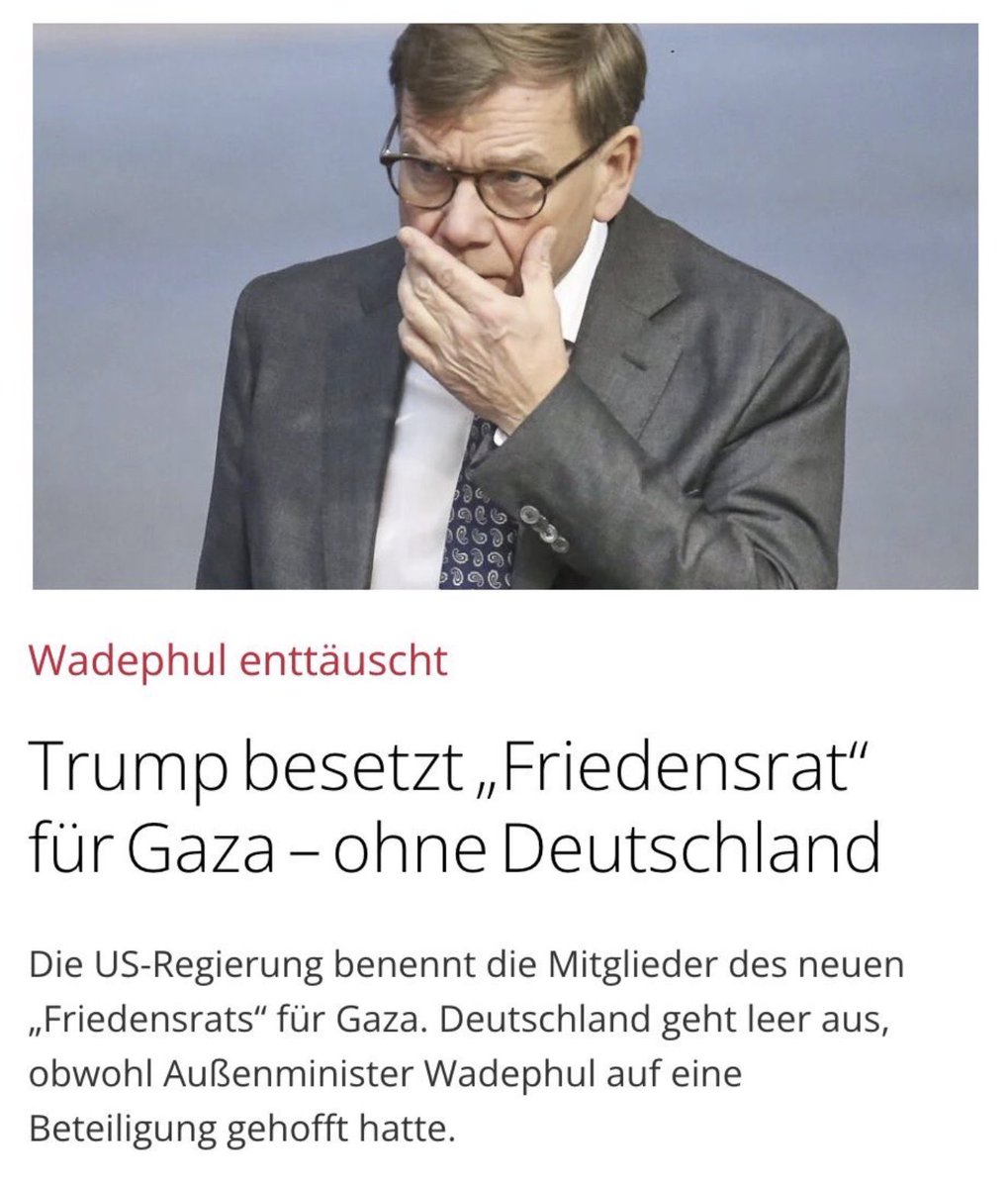 Georg_Pazderski's tweet image. TRUMP gründet einen „Friedensrat“, aber Deutschland wird nicht einmal gefragt, ob es teilnehmen will.

Dafür aber UNGARN, TÜRKEI, ÄGYPTEN …

Die nächste Ohrfeige für MERZ❗️