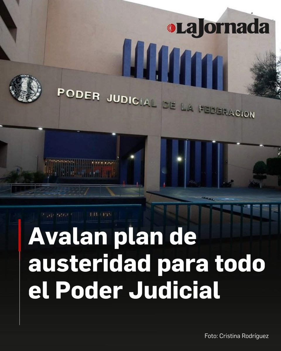 🛑 🪙 Avalan plan de austeridad para todo el Poder Judicial ⚖️

Incluye la optimización de plazas y recortes a viáticos y comisiones.

Las duras medidas aplicarían para todos los órganos del Poder Judicial de la Federación (PJF) –incluidos la Suprema Corte de Justicia de la