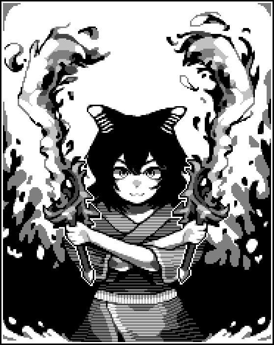 __Shmitty's tweet photo. art I made for my bestie, the character is inspired by izutsumi from dungeon meshi, but shes a bit different...🥺

#pixelart #dungeonmeshi #izutsumi meow https://t.co/rtw8TVgrUl