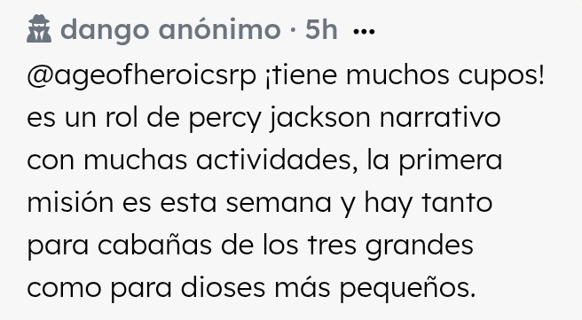 dango_cc's tweet image. hay muchos cupos libres en el rol de percy jackson!! @ageofheroicsrp