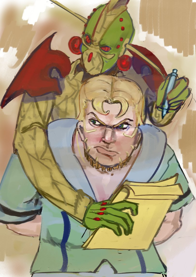 I love his design so much already.
#Howler #JoJolands #JoJo