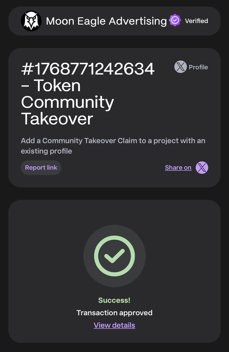 I’ve updated Dexscreener to CTO

“The Shrimp Army has been operating as a CTO from day one.
We’re just making it official on Dexscreener now.”

2TAi8XLzDJ8btNTQp7WtCvhGuMnWzkFddr1PhYf6pump