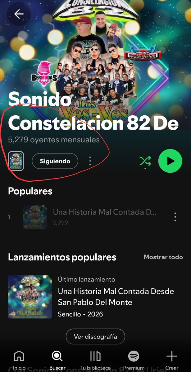 Asi a crecido el canal de Spotify de sonido constelacion en menos de 2 semanas, con una sola canción,  no se necesito mas, lo único que se debe hacer es equipo, aprender a hacer las cosas con la gente correcta, no renegar y decir con ellos no hago nada.