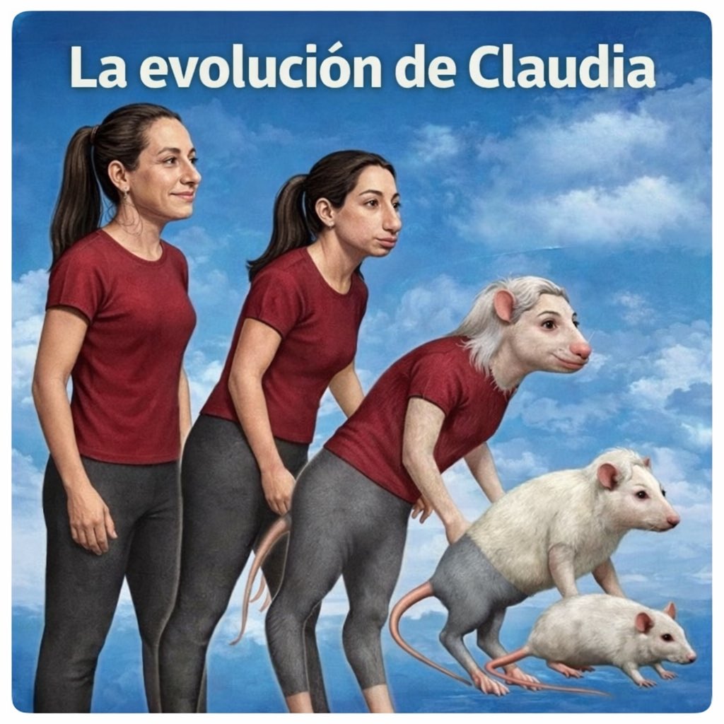 La evolución de Claudia: del discurso científico al instinto de régimen.
Mucho laboratorio, pero al final siempre terminan en lo mismo: control, sumisión y roer las instituciones.
¡México merece más que esta involución y traición!