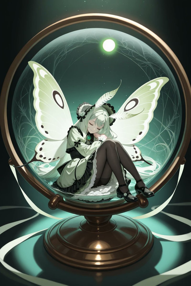 kuusouAI's tweet photo. #Seeart
オオミズアオとセクロピアの悪魔をドームに閉じ込めてみました。
是非、ご鑑賞下さいませ。 https://t.co/eMAjYCA9Ke