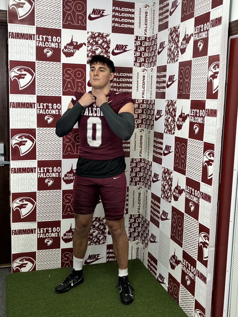 Brennanringer28's tweet photo. After a great visit and conversation with @CoachLeine I am blessed to receive an offer from @FairmontStateFB‼️ @SteveRinger77 @coachwinters26 @fbcoachalbright @CoachZJohnson15 @PHS_SpartansFB https://t.co/elBHu184MV