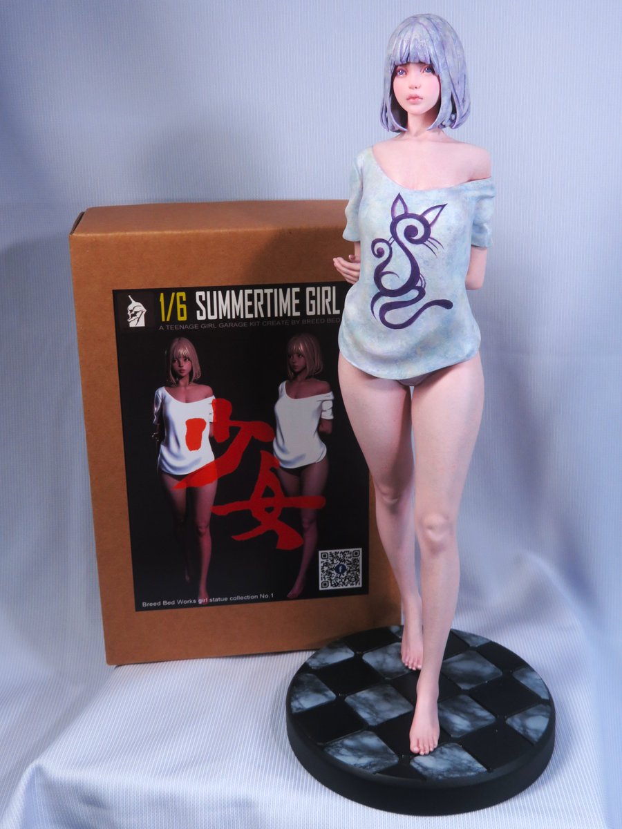 2026.1.25（日）22:07　終了で  、ヤフオクに    
出品しております！！
大切にして頂ける方よろしくお願いいたします。
auctions.yahoo.co.jp/jp/auction/w12…

ガレージキット メーカー： Breed Bed Works  
          商品：少女 Summer time girl   
          スケール： １／６
          原型製作：B2