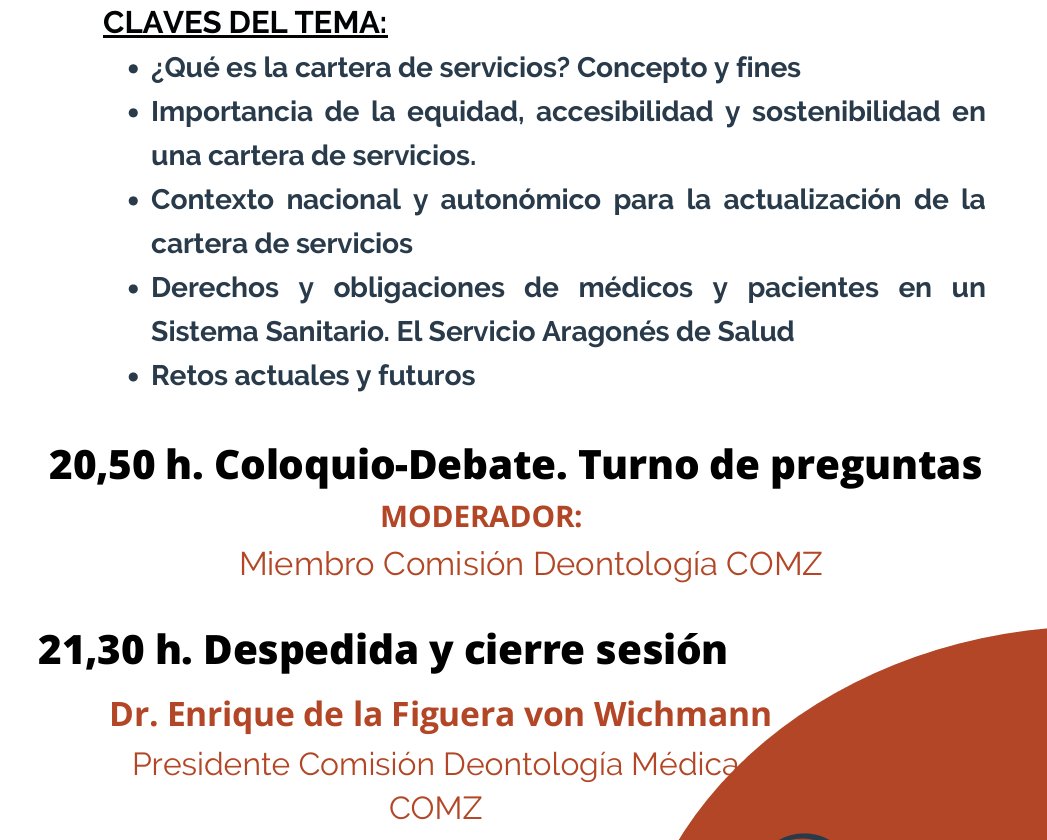 icomsoria's tweet photo. Los Coordinadores del Foro de Deontologia Médica del ICOMZ,  tienen el placer de invitarle a la cuarta sesión de la etapa 2025-26, el miércoles 28 de enero, en formato online / presencial. 
Tel: 976 388 011 | Ext: 2162
Web: https://t.co/pQUaWYbiFi

#deontologíamédica https://t.co/LxFcwJsXeL